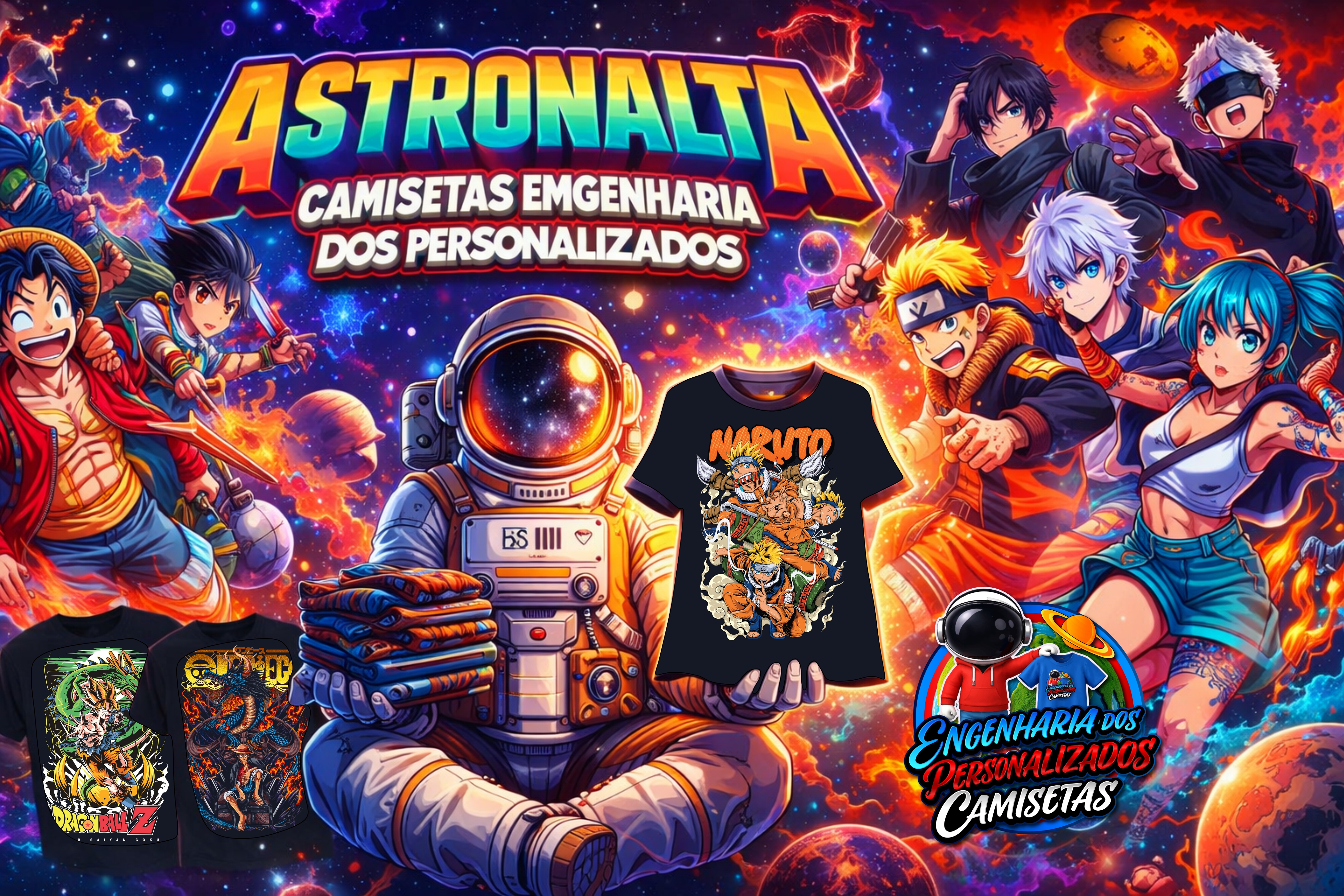 CAMISETAS ANIMES